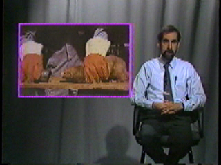 A man about to kill a small fur-bearing animal