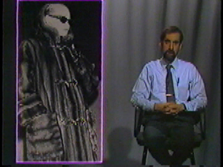 A model wearing a fur coat