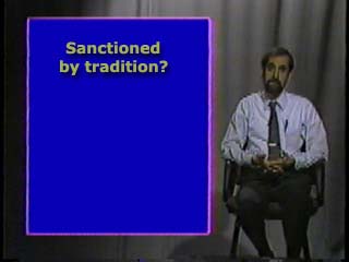 Sanctioned by Tradition?