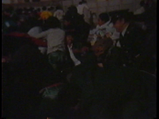 A violent street scene in South Africa