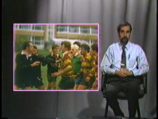 Rival sports teams getting violent