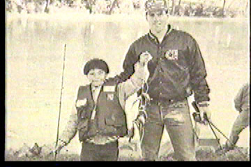 Father and son fishing
