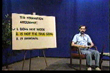 The Starvation Argument: 1. Does Not Work 2. Is Not the True Goal 3. Is Immoral