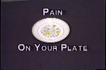 Pain On Your Plate: A dinner plate turns into the earth (because what's on your plate has global consequences).