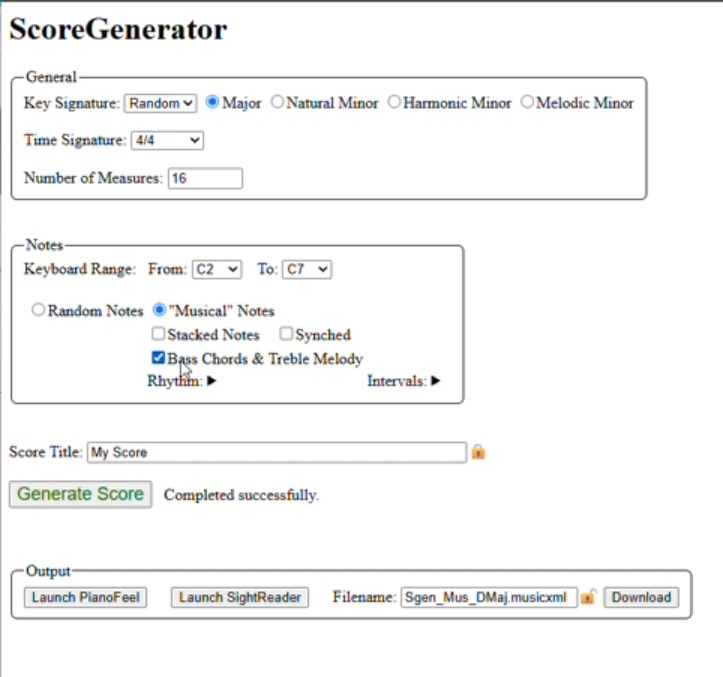 Score Generator